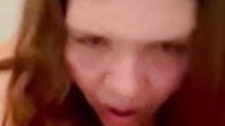 My little Unicorn taking a huge dildo stretching my cunt 1