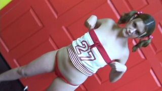 Cute brunette teen with pony tails was drilled in fashion